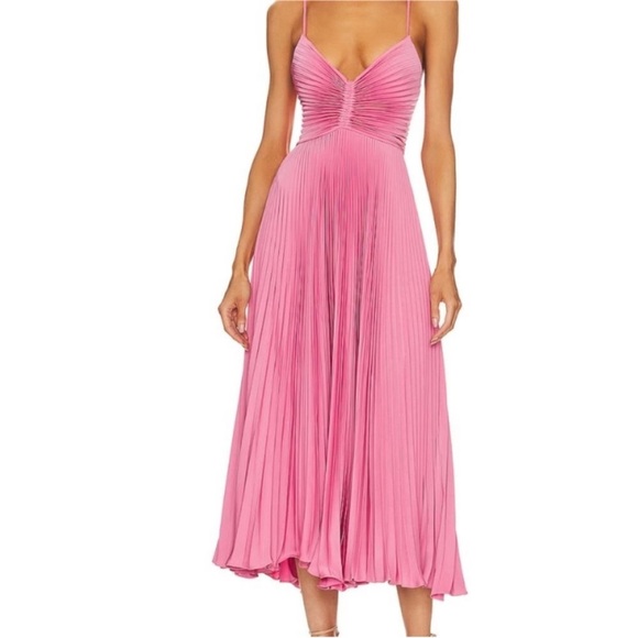 A.L.C. Gemini Pleated Cut Out Midi Dress in
Chateau Rose NWT - Picture 5 of 9